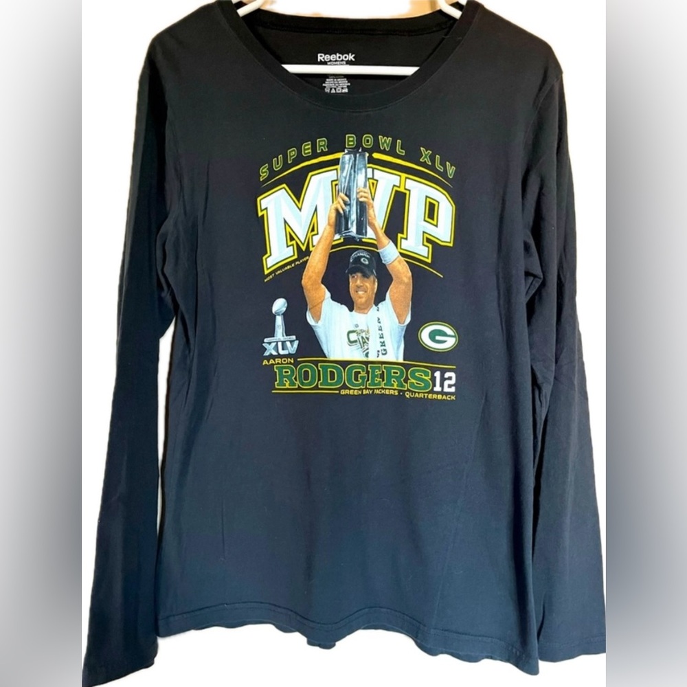 Reebok Green Bay Packers Super Bowl MVP Long sleeve shirt. Women’s size large